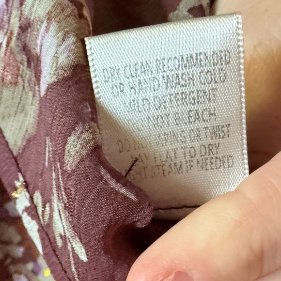 NWT Lovestitch Floral Lurex Chiffon Blouse - Picture 5 of 7